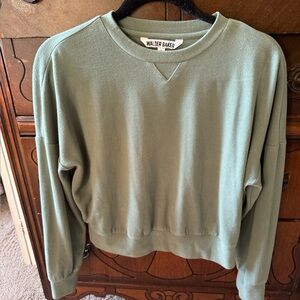 Walter Baker Cropped Sage Green Top